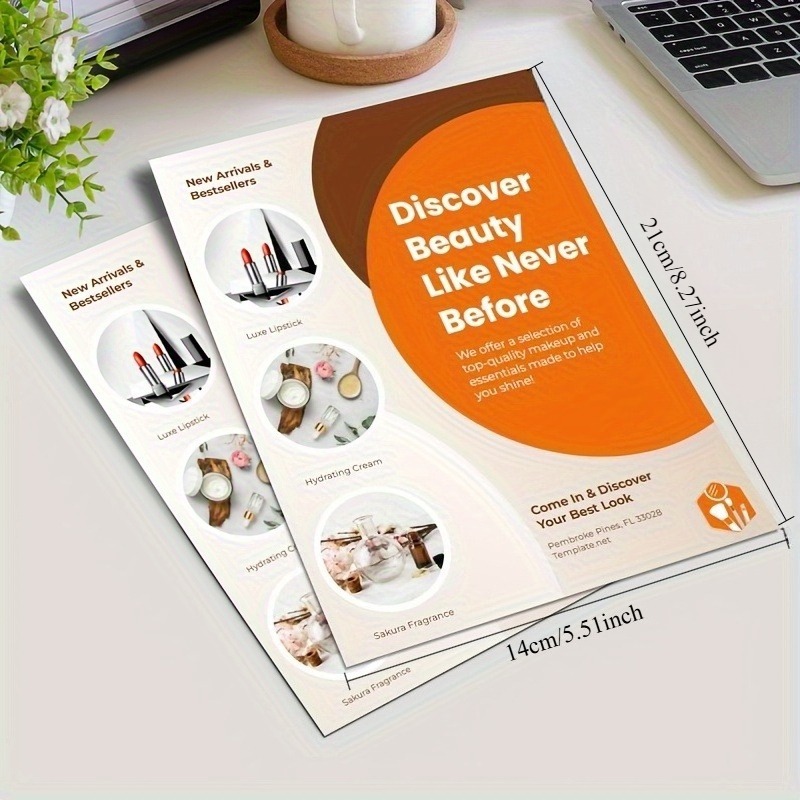100Pcs A5 Personalized Flyers  - đánh giá và giá Event Supplies