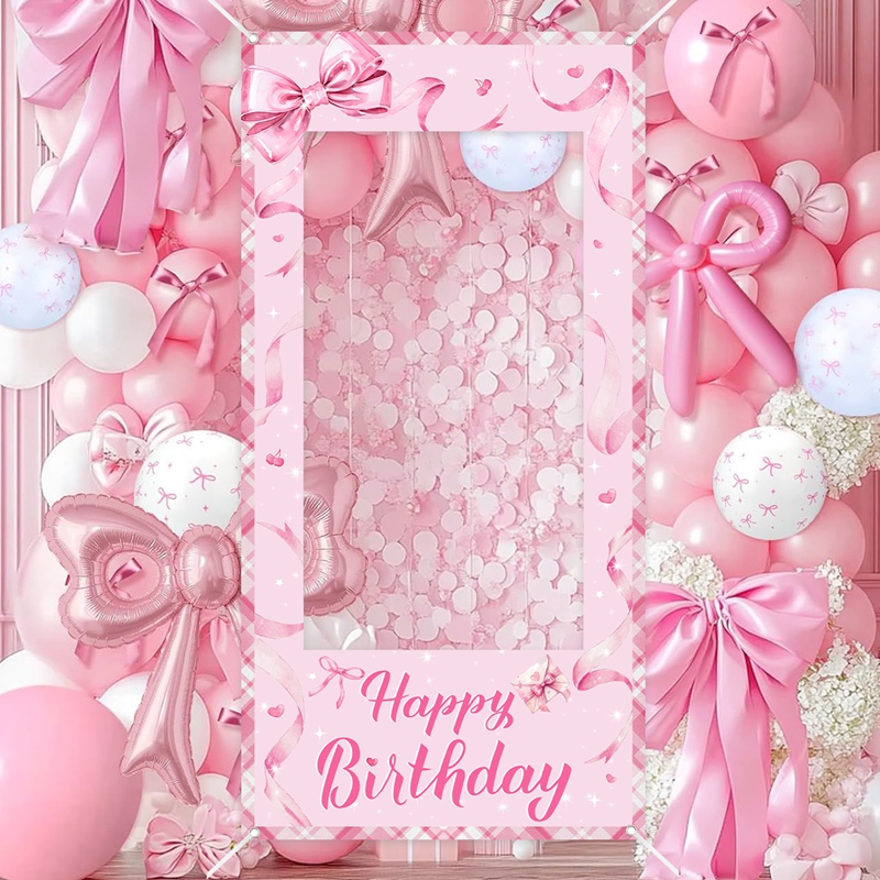 Pink Bow Photo Booth Frame Swe - đánh giá và giá Photo Booth Frame