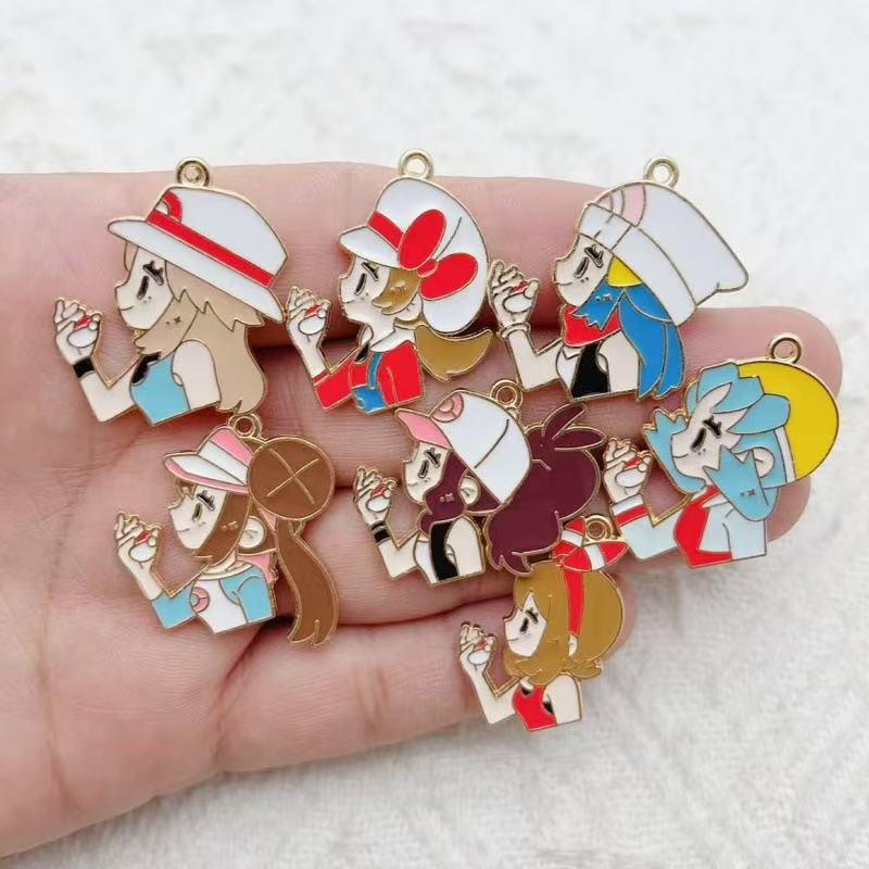 10pcs Cartoon Girl Drip Oil Al - đánh giá và giá Event Party