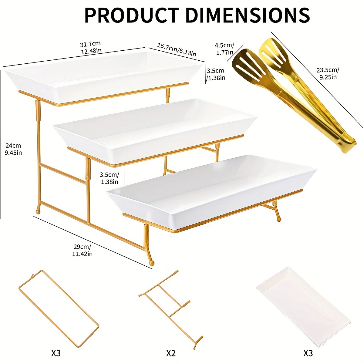 White Tiered Serving Stand + T - đánh giá và giá Cupcake Stand Tier