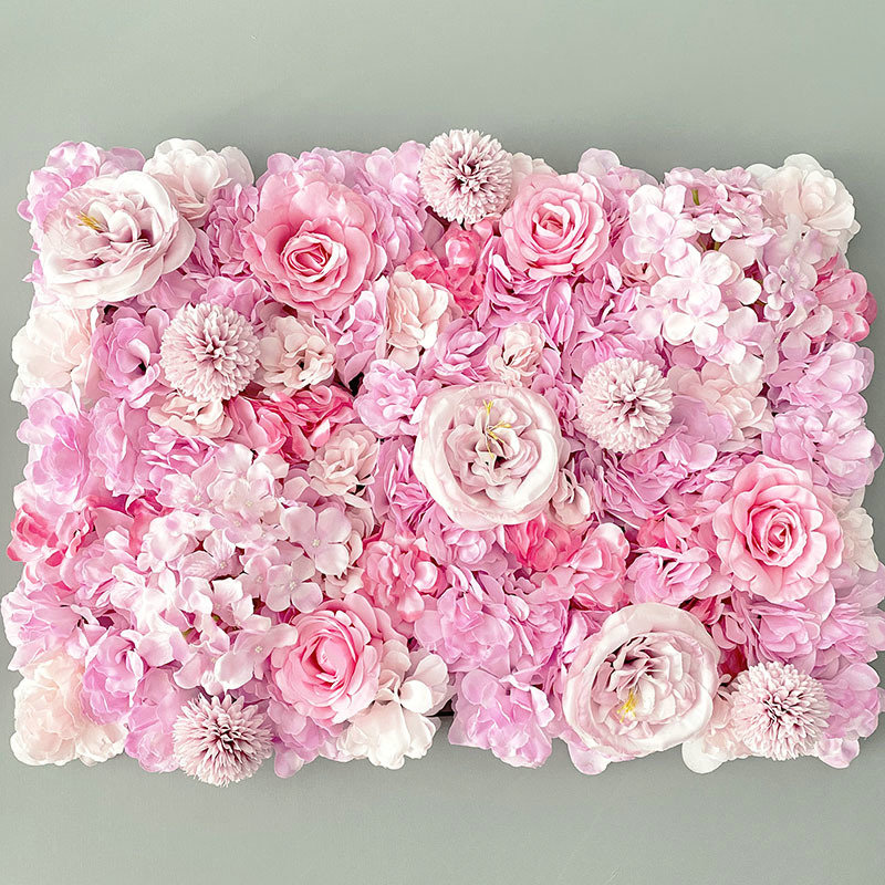 Purple Pink Aritificial Flower - đánh giá và giá Flower Wall Panel