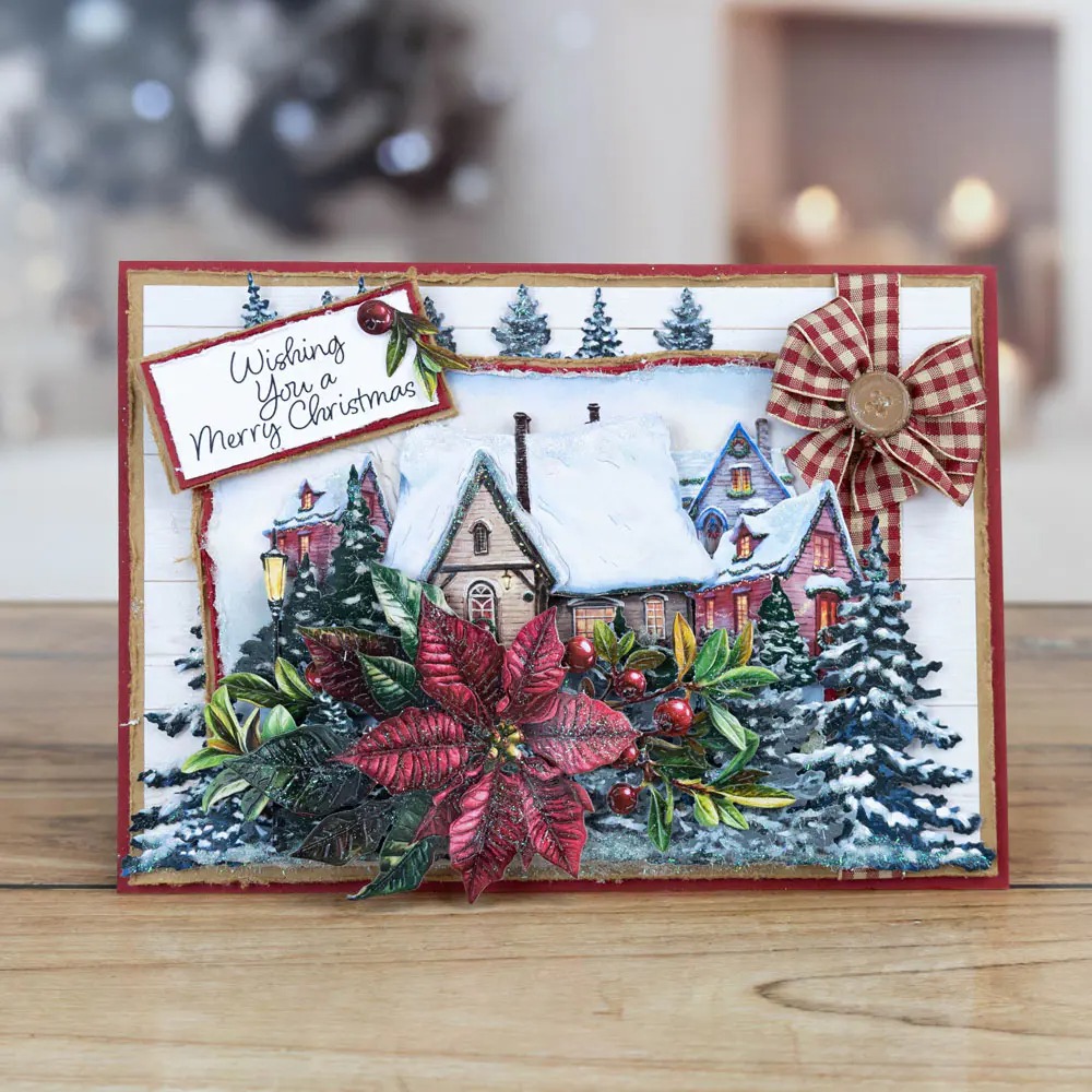 Christmas Yuletide Row Winterb - đánh giá và giá Flower Wall Panel