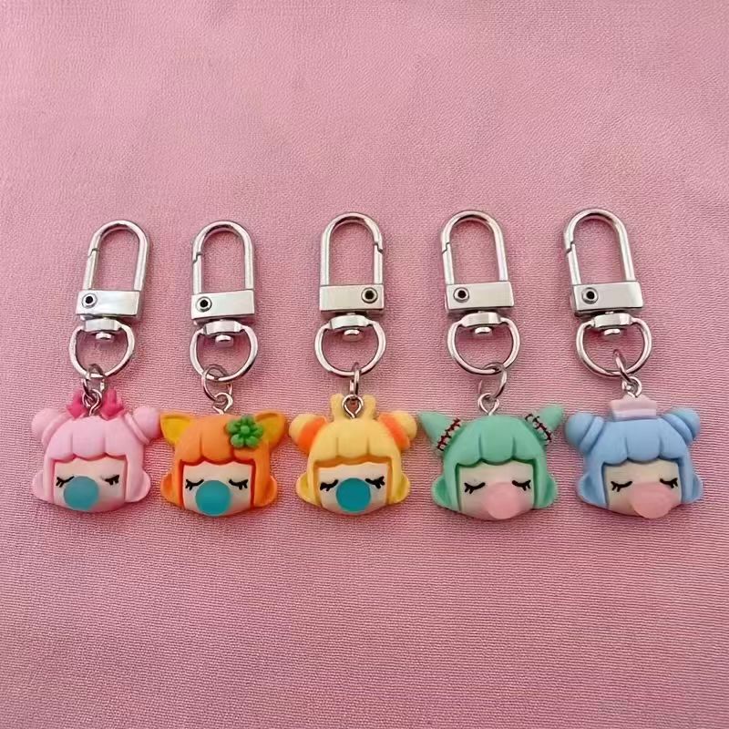 5pcs resin girl keychain, suit - đánh giá và giá Party Favor Bag