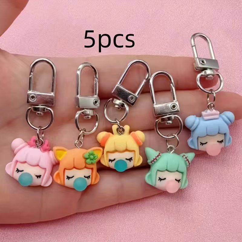 5pcs resin girl keychain, suit - đánh giá và giá Party Favor Bag