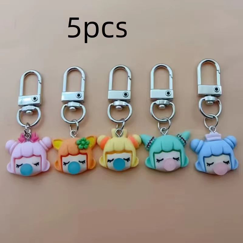 5pcs resin girl keychain, suit - đánh giá và giá Party Favor Bag