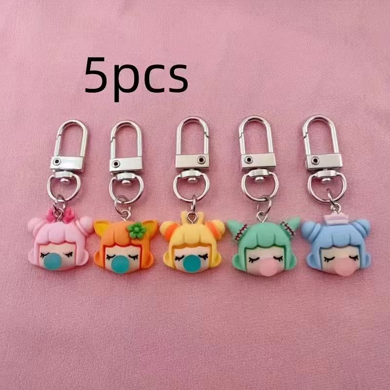 5pcs resin girl keychain, suit - đánh giá và giá Party Favor Bag
