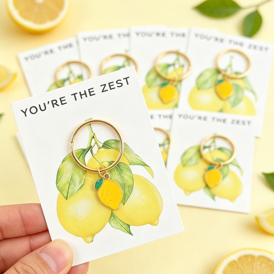 7 Chic Lemon Keychains, Includ - đánh giá và giá Event Party