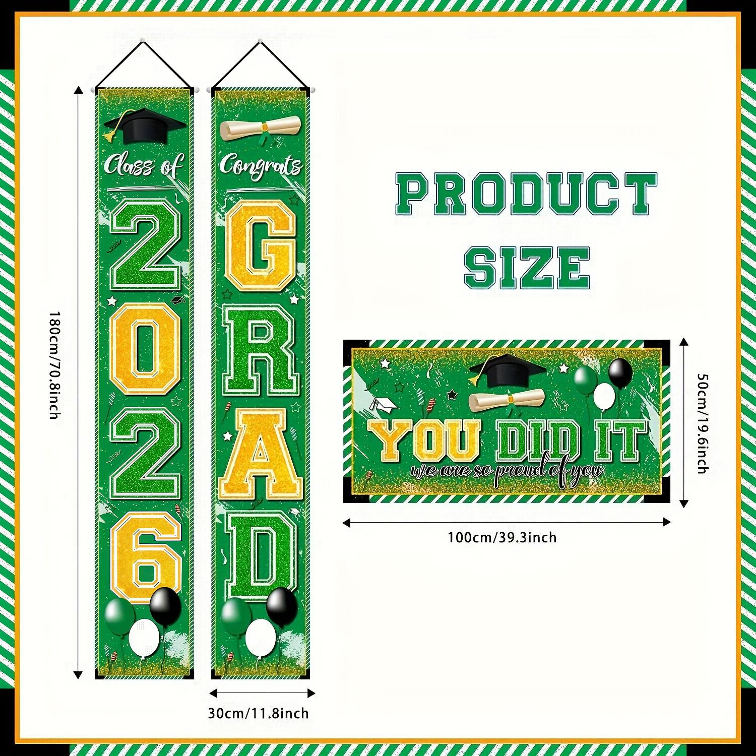 Congrat Class of 2026 Graduati - đánh giá và giá Party Banner Gold