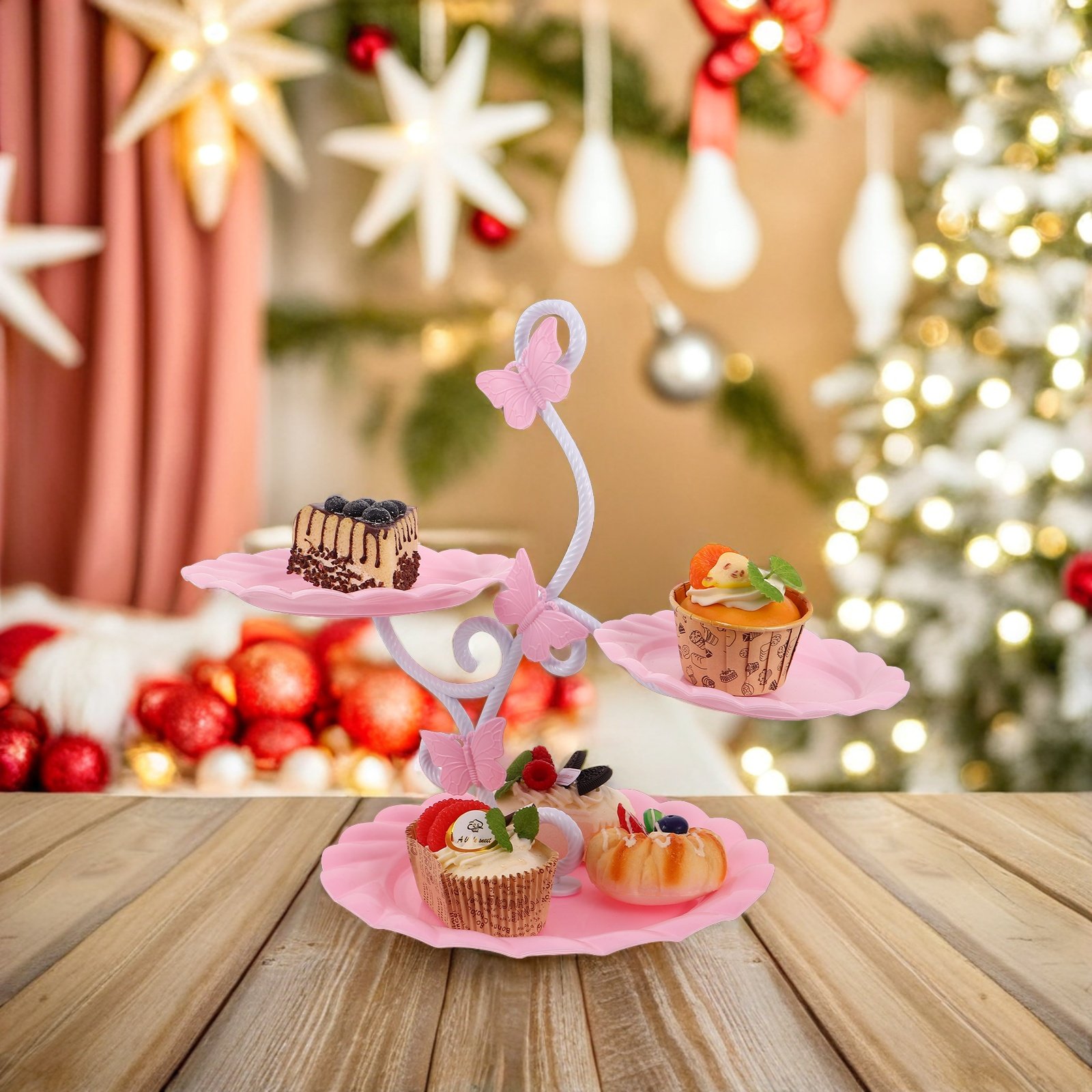 3 Tier Cake Display Stand Eleg - đánh giá và giá Cupcake Stand Tier