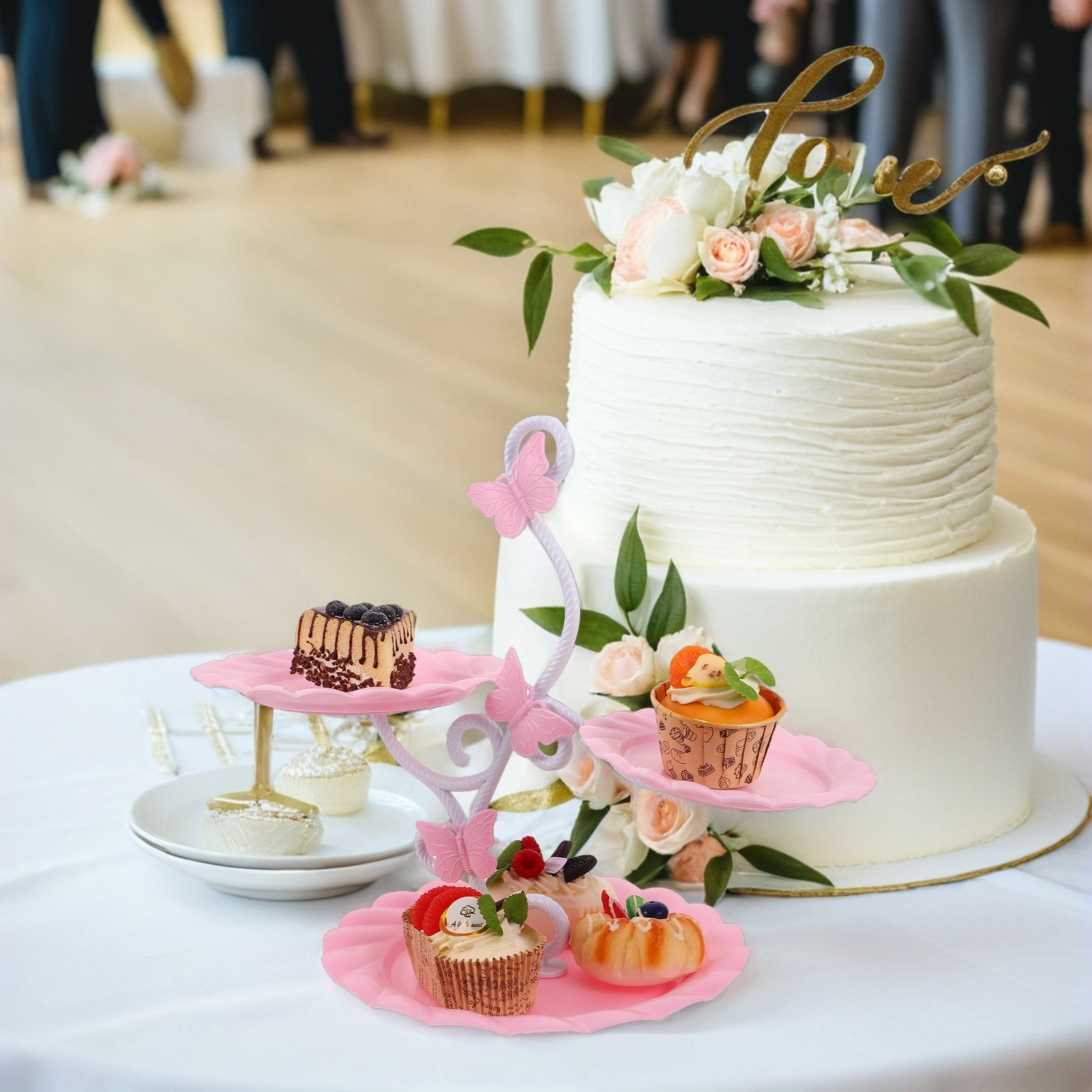 3 Tier Cake Display Stand Eleg - đánh giá và giá Cupcake Stand Tier