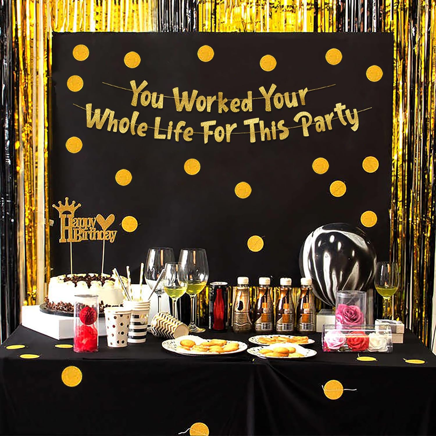 Retirement Party Decorations Y - đánh giá và giá Party Banner Gold